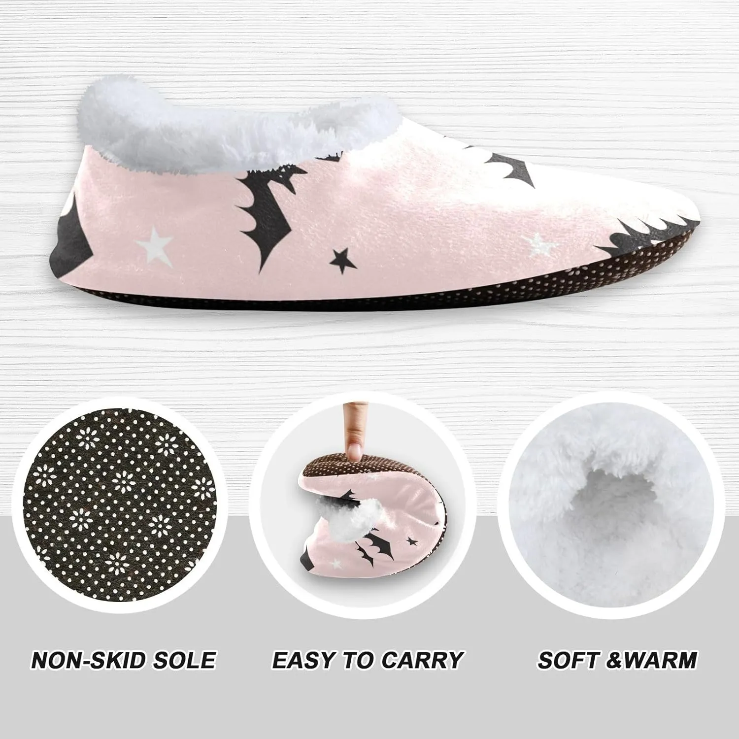 Boccsty Christmas Boys Girls House Slippers Winter Kids toddler Home Shoes Winter Indoor shoes XS-S