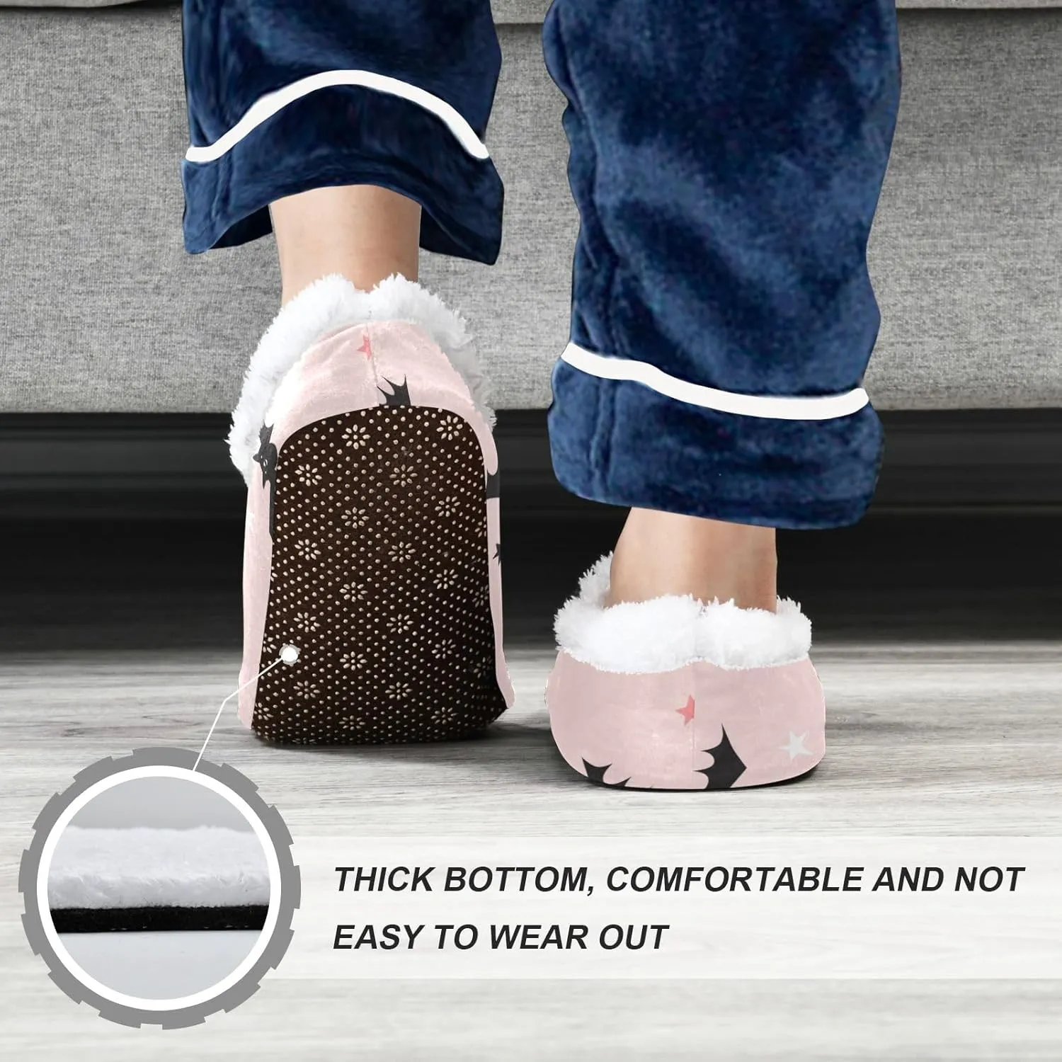 Boccsty Christmas Boys Girls House Slippers Winter Kids toddler Home Shoes Winter Indoor shoes XS-S