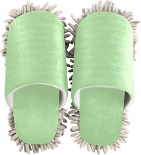 Boccsty Plain Light Sage Solid Mop Slippers Shoes Color Green Ivy Color Cleaning House Slippers Spa Slippers Dusting Slippers Home Shoes M for Men Women