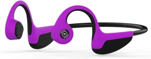Bone Conduction Headphones Bluetooth 5.0 Open Ear Wireless Titanium HiFi Stereo with Mic Sweatproof Sports Headphones for Running Driving Cycling (Purple)