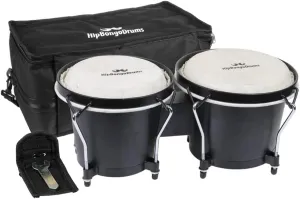 Bongo Drum Set for Adults Kids Beginners Professionals, Upgrade Packaging, Set of 6 and 7 inch Tunable Percussion Instruments, Natural Animal Hides Hickory Shells Wood Metal with Tuning Wrench