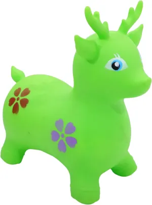 Bouncy Deer Inflatable for Cute Animal for Outdoor Play Indoor Fun Enhances Balance Motor Skills Birthday Present for Ages
