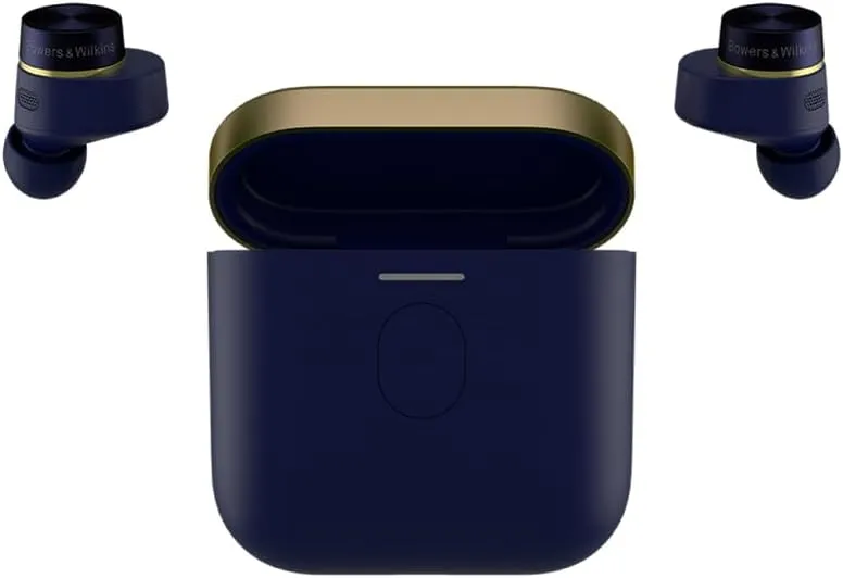 Bowers & Wilkins Pi7 S2 True Wireless Earbuds - Active Noise Cancellation, Qualcomm aptX Technology, Bluetooth, Crystal-Clear Calls, Wireless & 15-Minute Quick Charging, Midnight Blue
