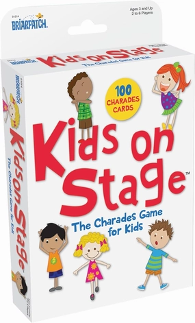 Briarpatch, Kids on Stage Charades for Kids Travel Card Game, Early Preschool Learning for Toddlers, Kindergarten and 1st Grade