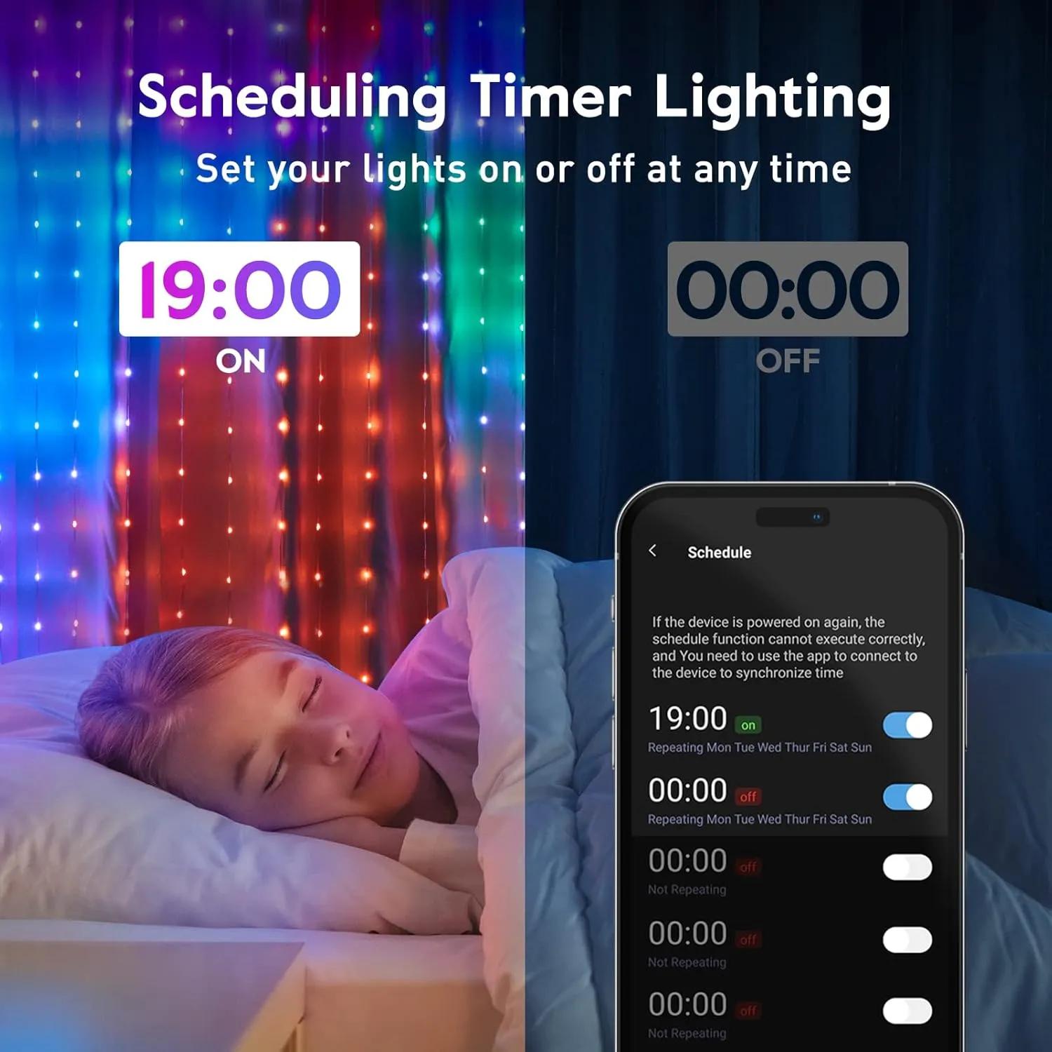 Brightown Smart Curtain String Lights App Controlled - 400 LED DIY Hanging Fairy Light Pattern & Text Programmable, Music Sync with Remote, Smart Valentine's Day Lights Outdoor Indoor Holiday Decor