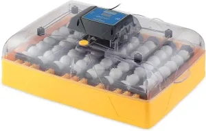 Brinsea Ovation 56 EX Egg Incubator With Automatic Humidity Control and Egg Turning for Hatching 56 Chicken, Duck, Other Bird Eggs, Precision Digital Controls, Temperature Alarms