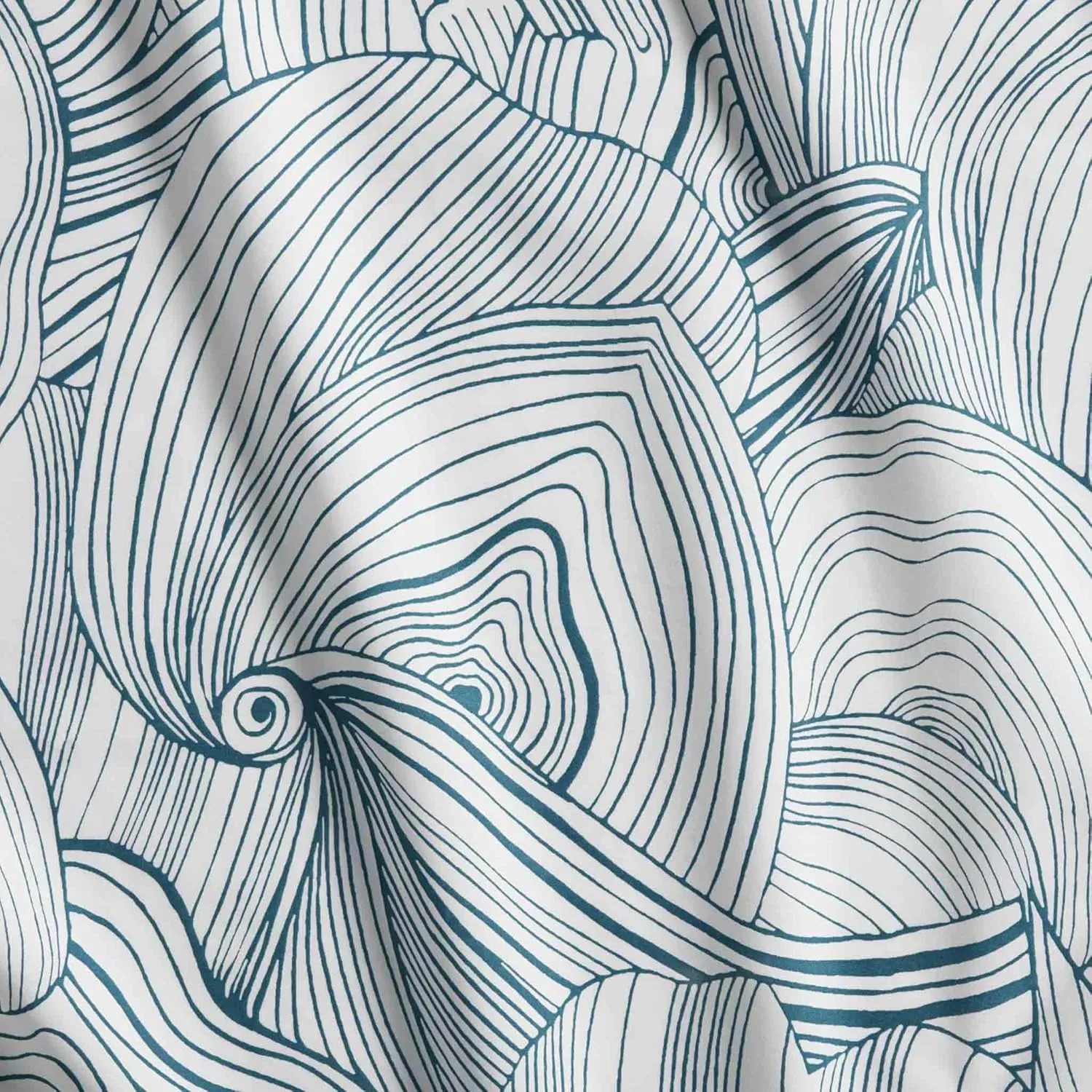 Brooklinen Luxury Sateen 4 Piece King Size Sheet Set in Oyster Blue - 100% Cotton Sateen Sheets - 1 Fitted Sheet, 1 Flat Sheet, 2 Pillowcases