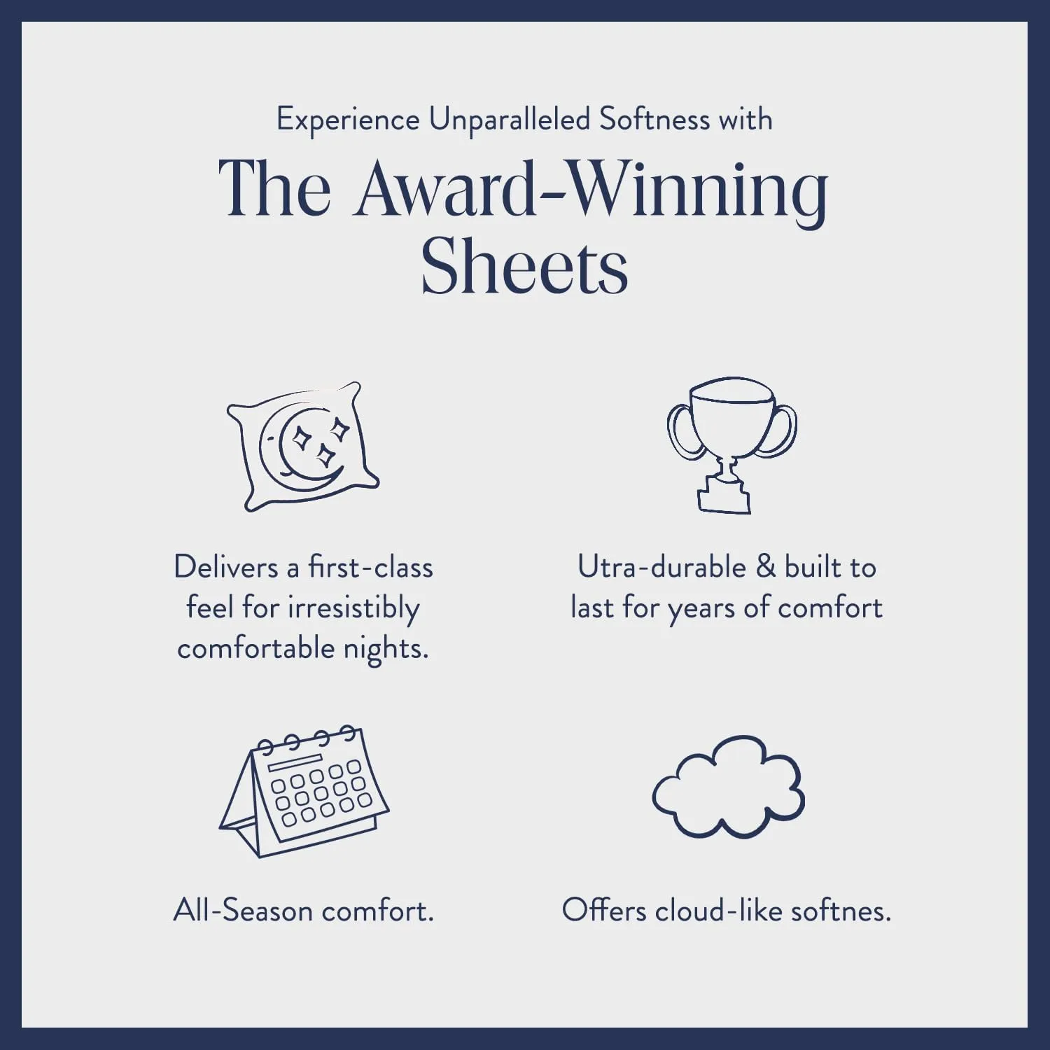 Brooklinen Luxury Sateen 4 Piece King Size Sheets Set in Cream - 100% Cotton Sateen Sheets - 1 Fitted Sheet, 1 Flat Sheet, 2 Pillowcases