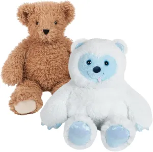 Brown Bear and Yeti Stuffed Animal Bundle – 18 Inch Plush Toy Set for Kids & Collectors – Ultra Soft, Cuddly, and Durable – Ideal Gift for Birthdays & Holidays