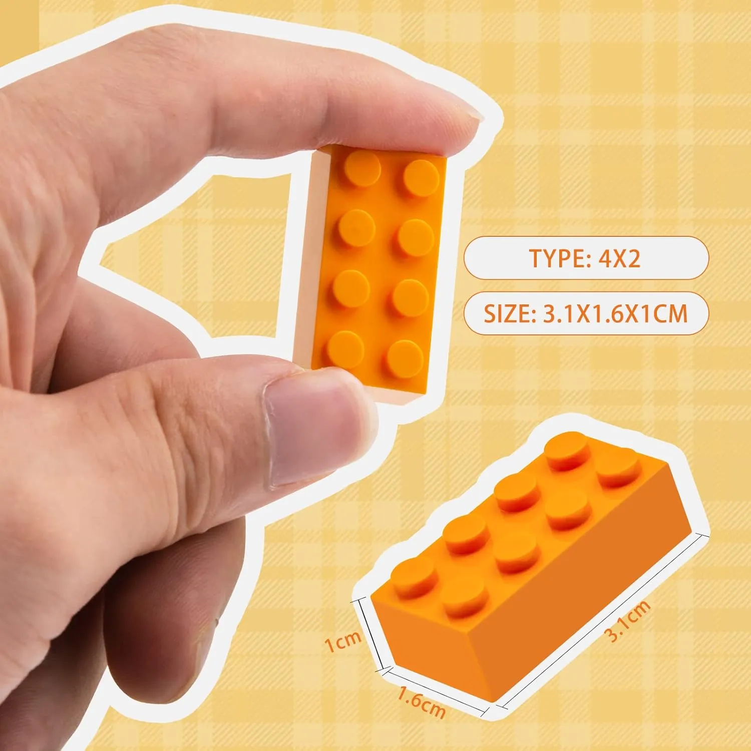 Building Bricks 320 Pieces, Medium Lavender Bricks Bulk Kit, Basic Parts Accessories, Classic Creative Building Blocks Set, Compatible