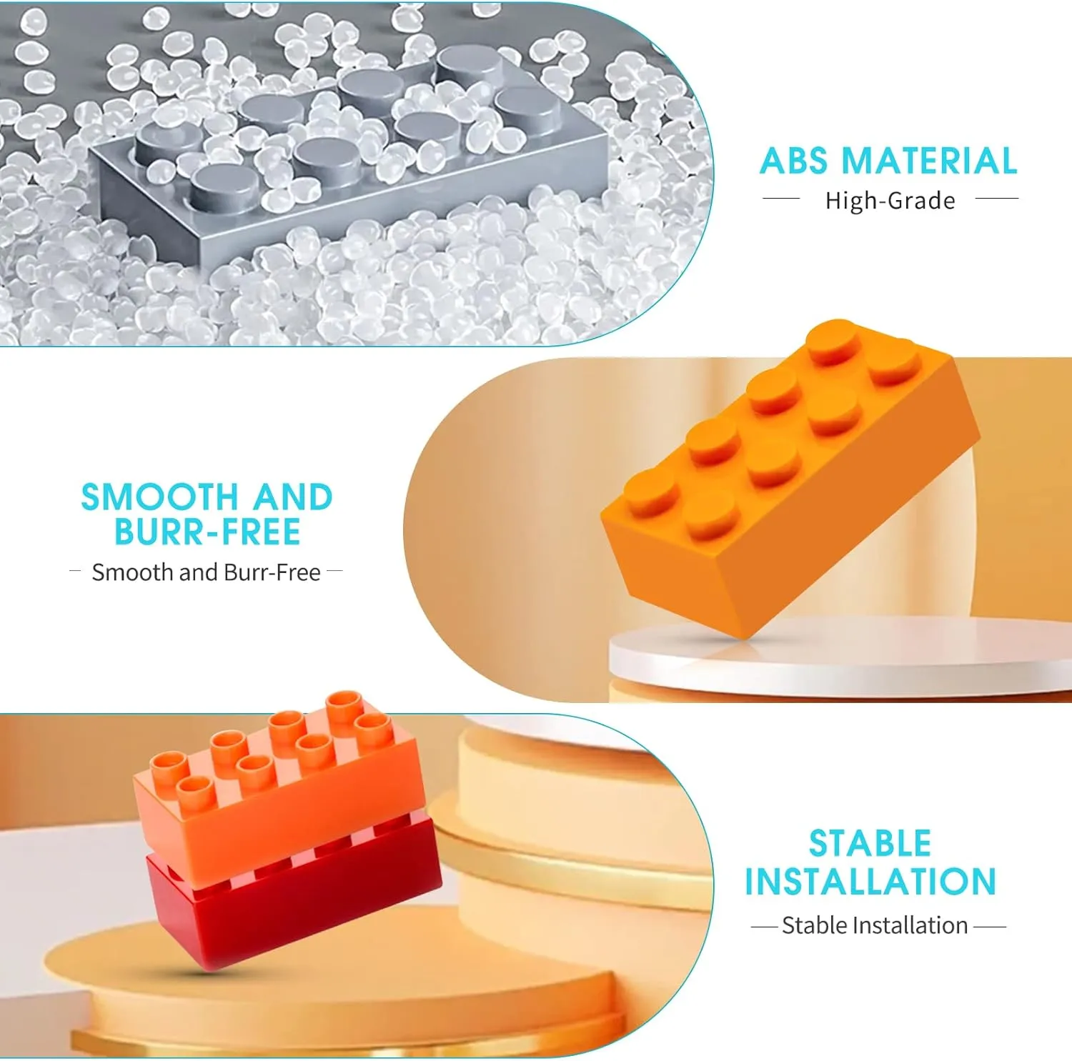 Building Bricks 320 Pieces, Medium Lavender Bricks Bulk Kit, Basic Parts Accessories, Classic Creative Building Blocks Set, Compatible