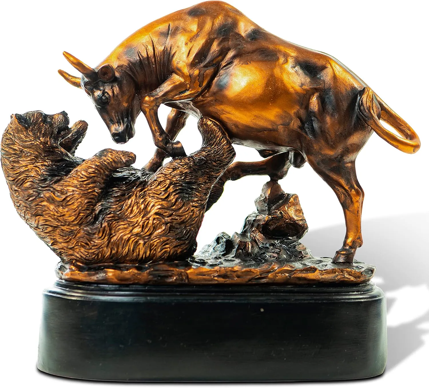 Bull and Bear Statue, Wall Street Bull Statue, Stock Market Gifts for Men, Gifts for Stock Market Lovers