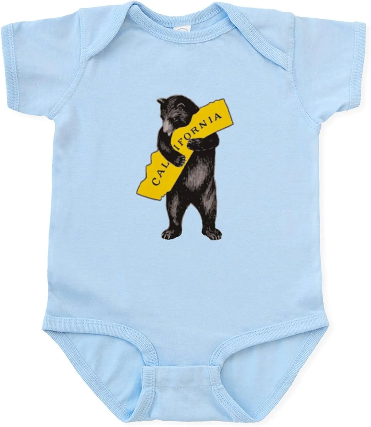 CafePress Vintage California Bear Hug Illustration Body Suit Cute Infant Bodysuit Baby Romper