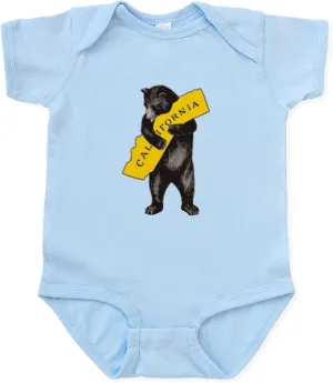 CafePress Vintage California Bear Hug Illustration Body Suit Cute Infant Bodysuit Baby Romper