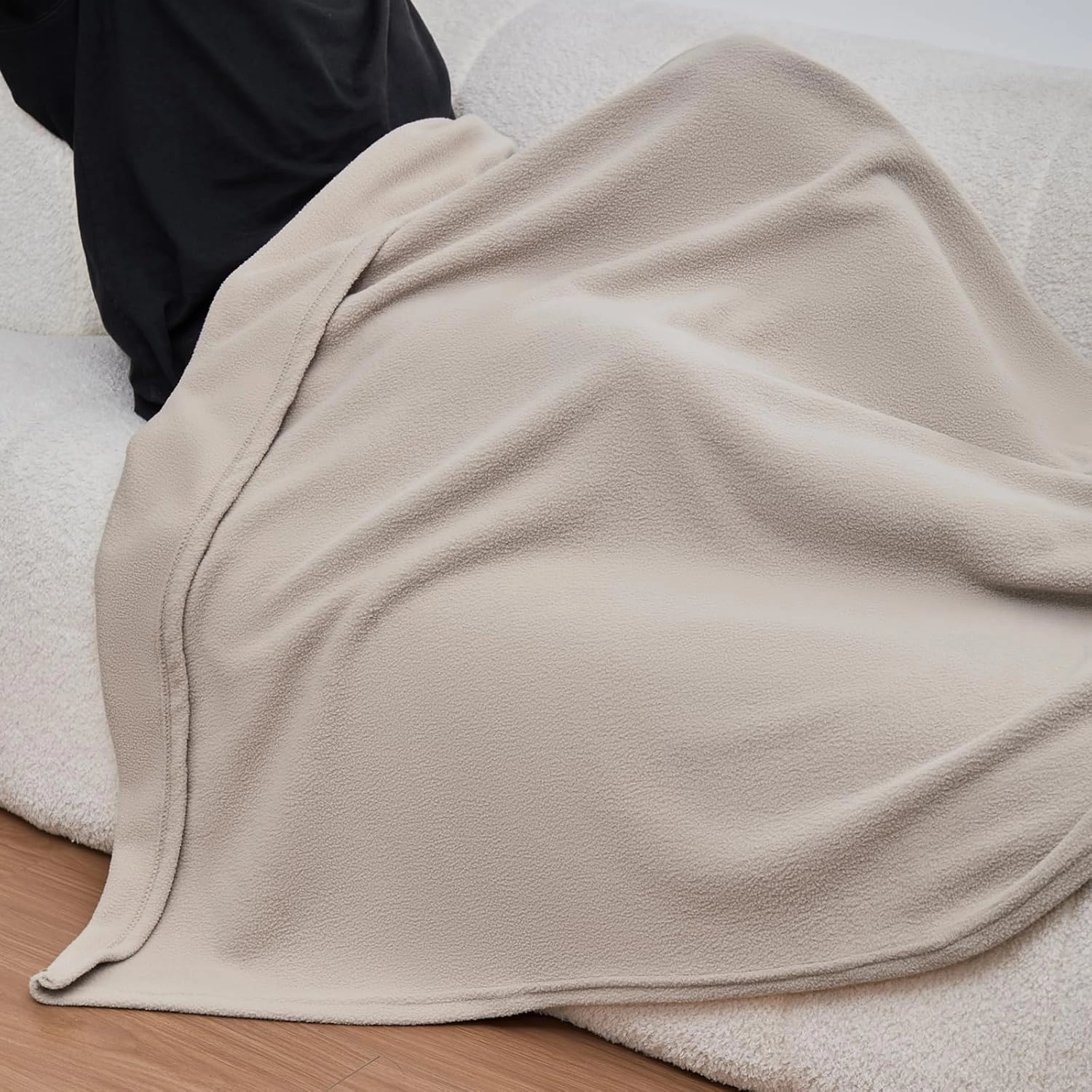 CAI TENG Fleece Throw Blankets 6 Pack Linen Bulk Blankets 50 x 60 inch Lightweight Warm Soft Travel Blanket Comfort Blanket for Bed Couch Pet-Friendly Clearance