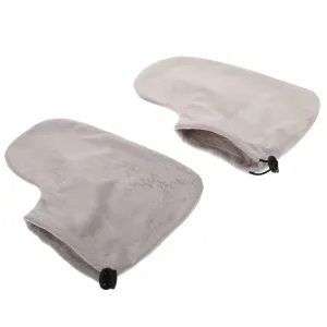 CANIGHT 2pairs Paraffin Wax Therapy Foot Practical Wrap for Treatment Elastic Band Design for Comfort Reusable Washable for Beauty Salon Home Use