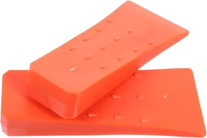 CANIGHT 2pcs Plastic Logging Wedges Tree Felling Wedges for Chainsaw Orange 6 Inches Professional Logging Tool