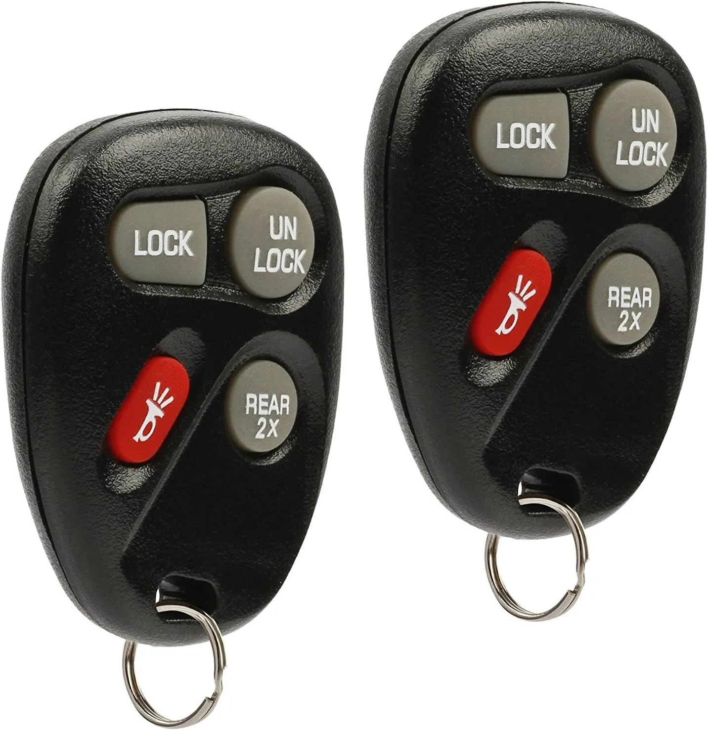 Car Key Fob Keyless Entry Remote fits Chevy Astro Blazer/GMC Jimmy Safari/Oldsmobile Bravada 1998 1999 2000 2001 (KOBUT1BT, 15732805), Set of 2