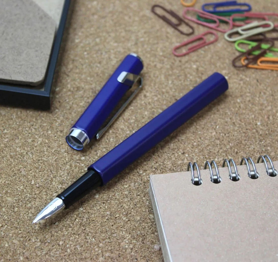 Caran d'Ache Fountain Pen, F, Fine Point, 849 0841-159, Blue, Dual Use, Genuine Imported