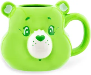 Care Bears Good Luck Bear 3D Sculpted Ceramic Mug | Large Coffee Cup For Tea, Espresso, Cocoa | Holds 20 Ounces