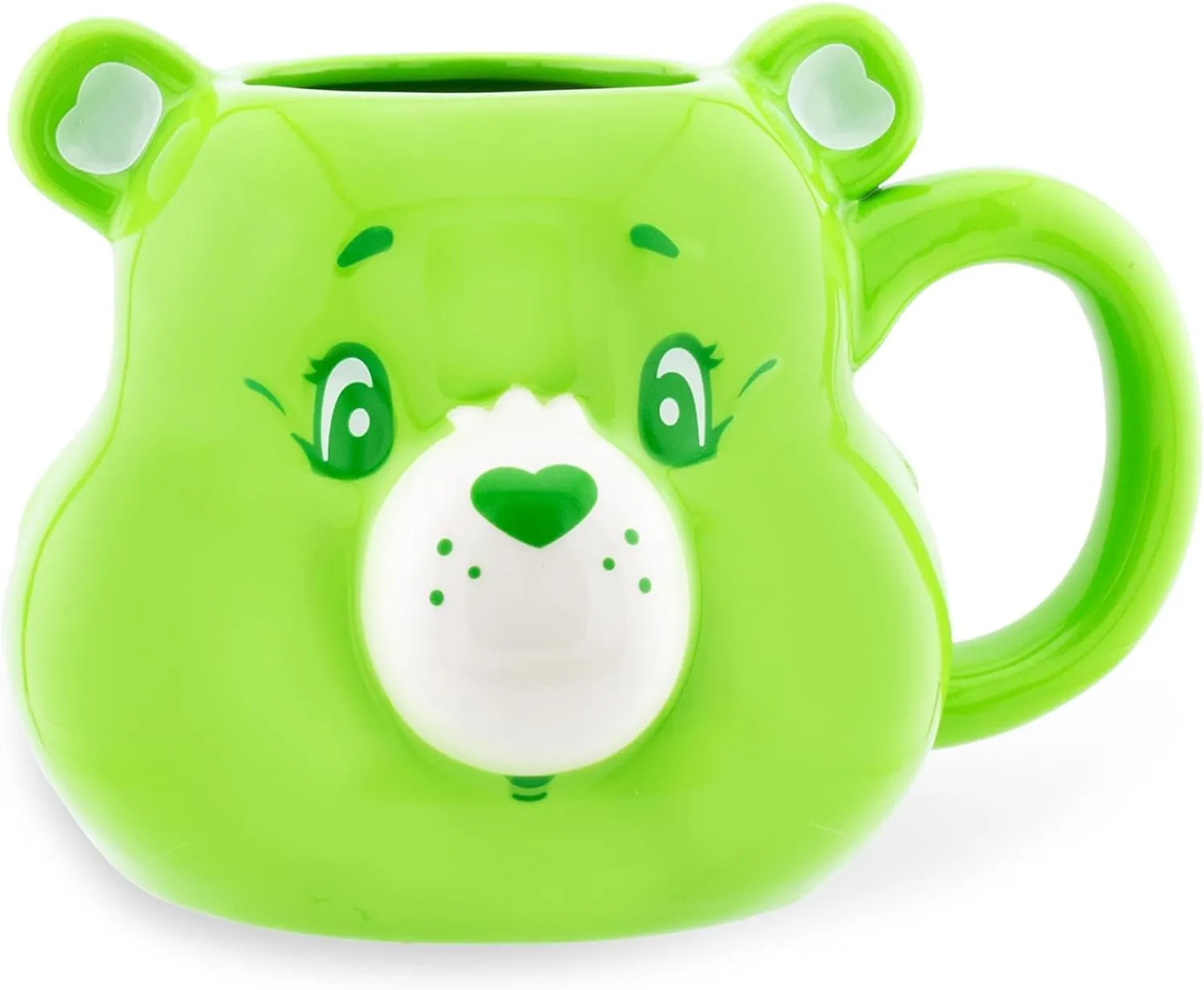 Care Bears Good Luck Bear 3D Sculpted Ceramic Mug | Large Coffee Cup For Tea, Espresso, Cocoa | Holds 20 Ounces