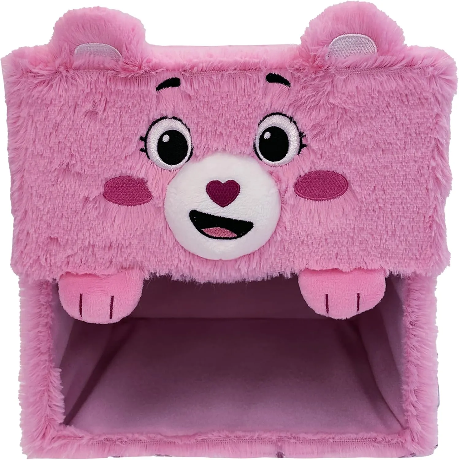 Care Bears: Storables 8" Box - Cheer Bear - Pink Character Themed Bin, Fabric Storage Container, Opening Top Lid, Holds Toys, Books & More, Licensed