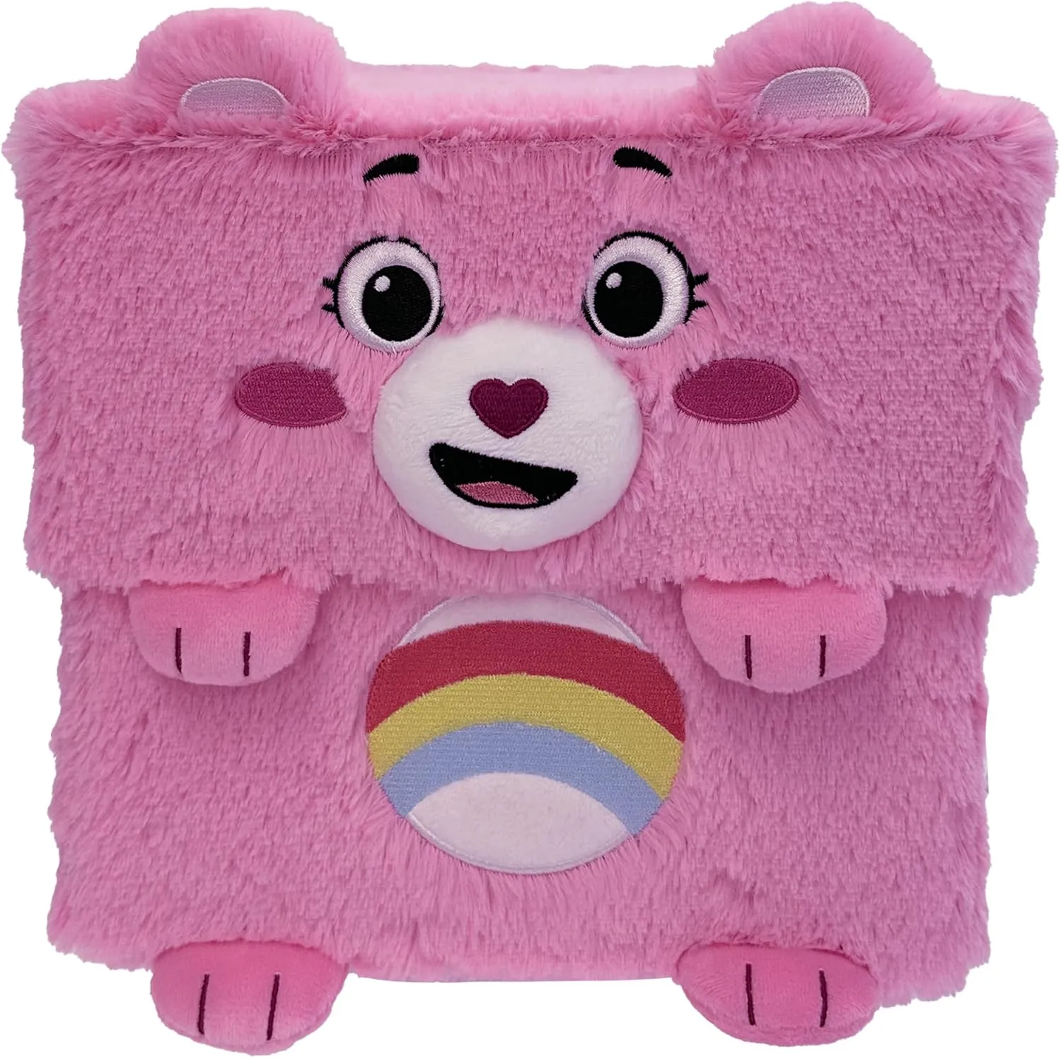 Care Bears: Storables 8" Box - Cheer Bear - Pink Character Themed Bin, Fabric Storage Container, Opening Top Lid, Holds Toys, Books & More, Licensed