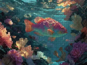 Challenging and Enchanting Jigsaw Game Featuring Vibrant Coral Reef with Tropical Fish 500 Piece Puzzle for Adults and Nature Enthusiasts Wall Decor and Family Fun Gift