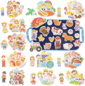 CHEFAN 12 Pack Felt Storyboard Pieces for Toddler, Flannel Board Stories for Preschool Activities