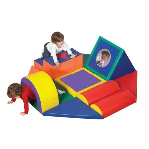 Children's Factory Shape & Play Kids Obstacle Course, Baby and Toddler Indoor Play Set, Soft Play Climber