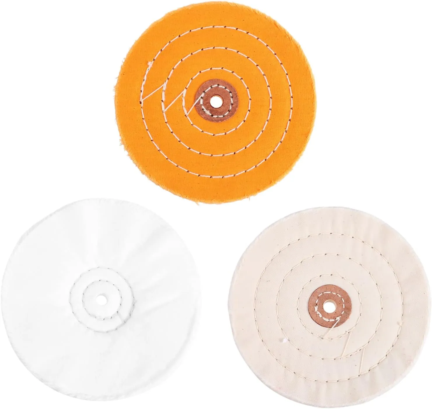 CHILDWEET 3pcs Buffing Wheel Kit for Bench Buffer Tools Polishing Pads for Ceramics Reusable Polishing Effect