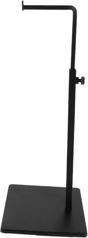 CIMAXIC Black Adjustable Doll Stand Holder for Miniature Display Durable Sculpture Support Rack Versatile Figure Holder for Home Studio and Exhibition Use