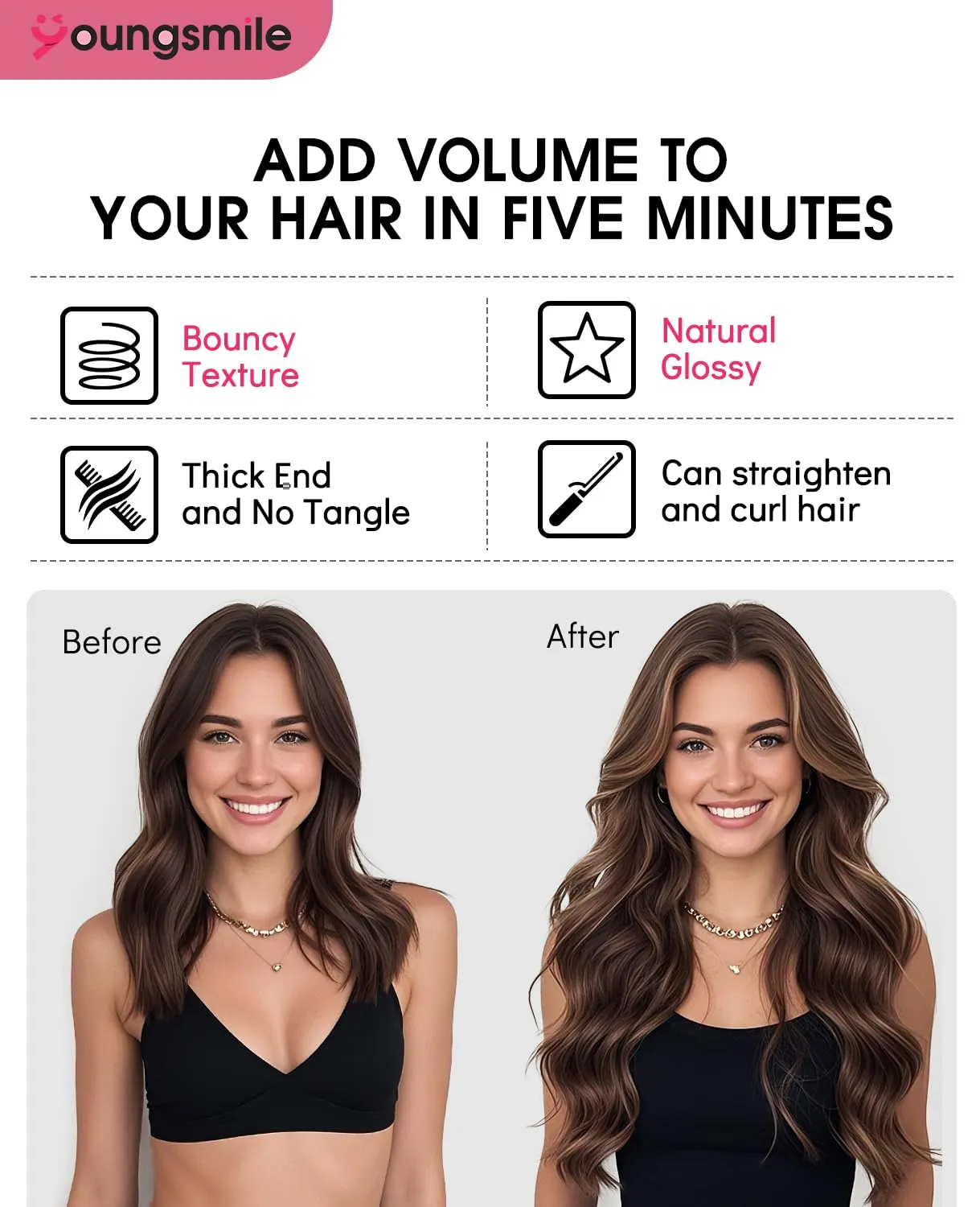 Clip in Hair Extensions Real Human Hair #1B Color Natural Black Remy Human Hair Extensions Clip in Double Weft Silky Straight for Women 7 Pcs18 Inch 160 Gram 7Pcs (7C#1B-18Inch)