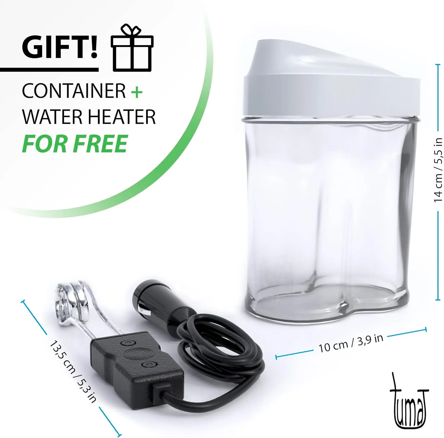 Complete Yerba Mate Kit - Includes Mate Cup, Straw (Bombilla), 750ml Thermos, Bag and two gifts (Container Yerbero and Car Immersion Heater) - Stainless Steel Yerba Mate Set (Black)