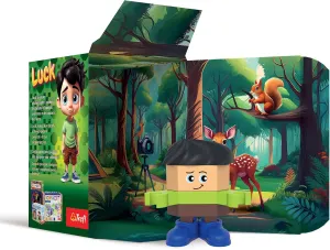 Connect Trefl Squad Blocks: Luck Figure - 5 Blocks of Different Shapes, Creative Toy for Adults and Children from 4 Years Old