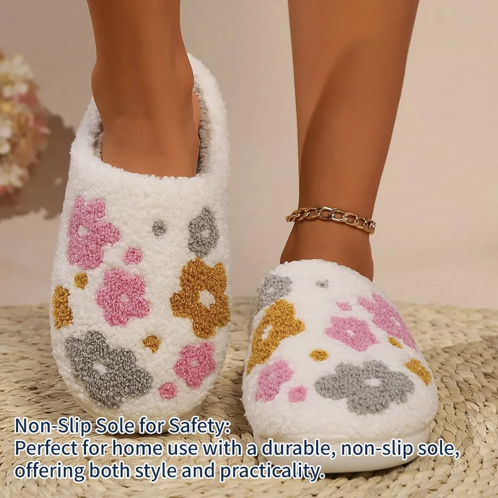 Cozy Furry Slippers for Women & Men, Bear Paw, Cat, Halloween, Christmas Designs, Warm Indoor Non-Slip Winter House Shoes