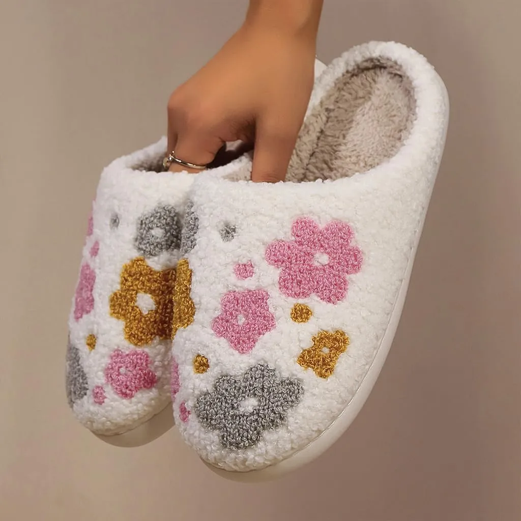 Cozy Furry Slippers for Women & Men, Bear Paw, Cat, Halloween, Christmas Designs, Warm Indoor Non-Slip Winter House Shoes