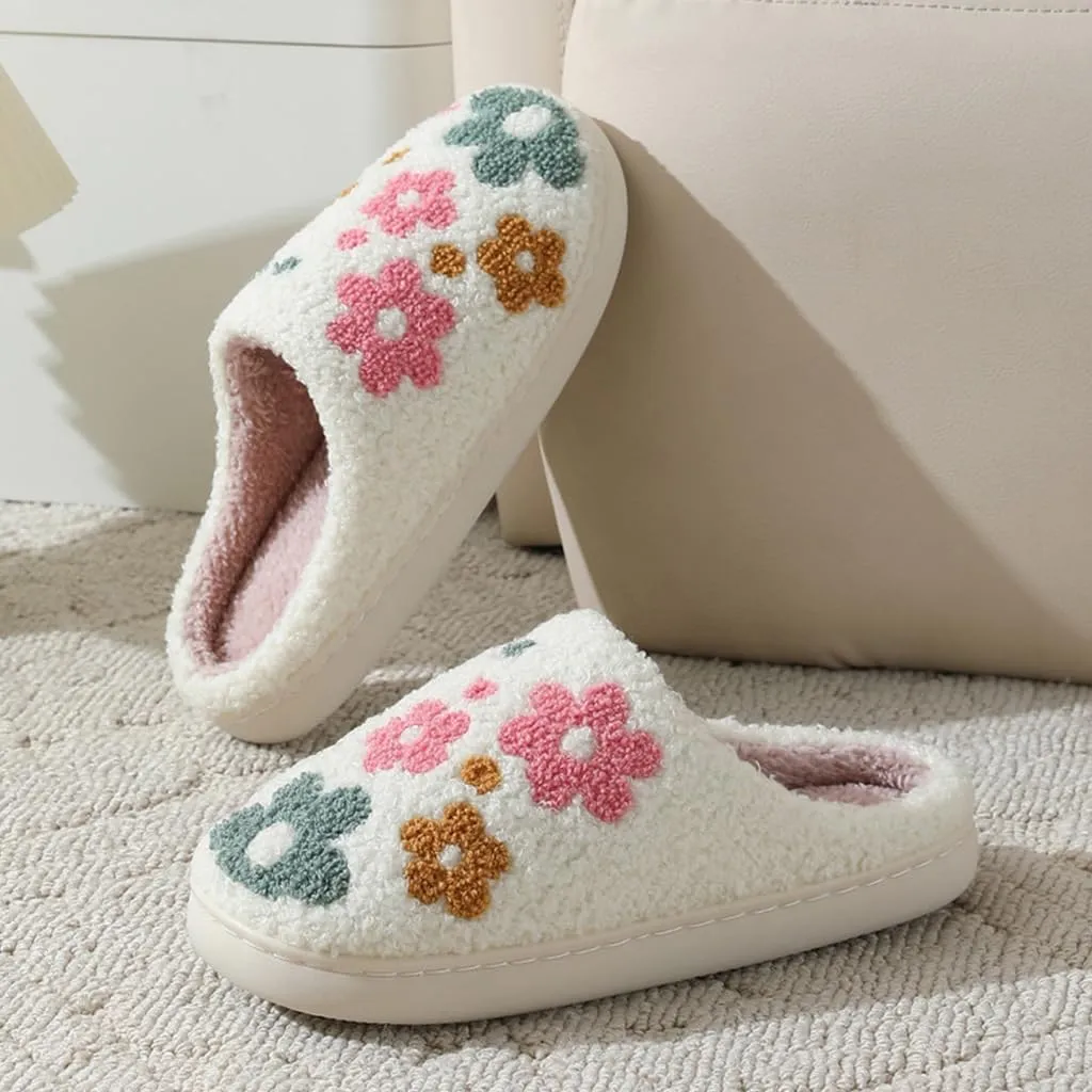 Cozy Furry Slippers for Women & Men, Bear Paw, Cat, Halloween, Christmas Designs, Warm Indoor Non-Slip Winter House Shoes