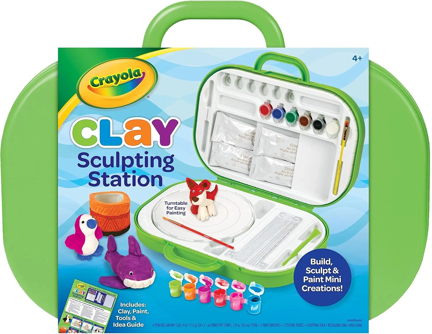 Crayola Clay Sculpting Station, Kids Clay, Sculpting Material, Craft kit, Art Set for Kids, Gift for Boys & Girls, Ages 6 