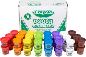 Crayola Dough Classpack - 8 Assorted Colors (48 Count), 3oz Kids Dough, Classroom Supplies for Teachers & Art Projects, Nontoxic, Ages 3 