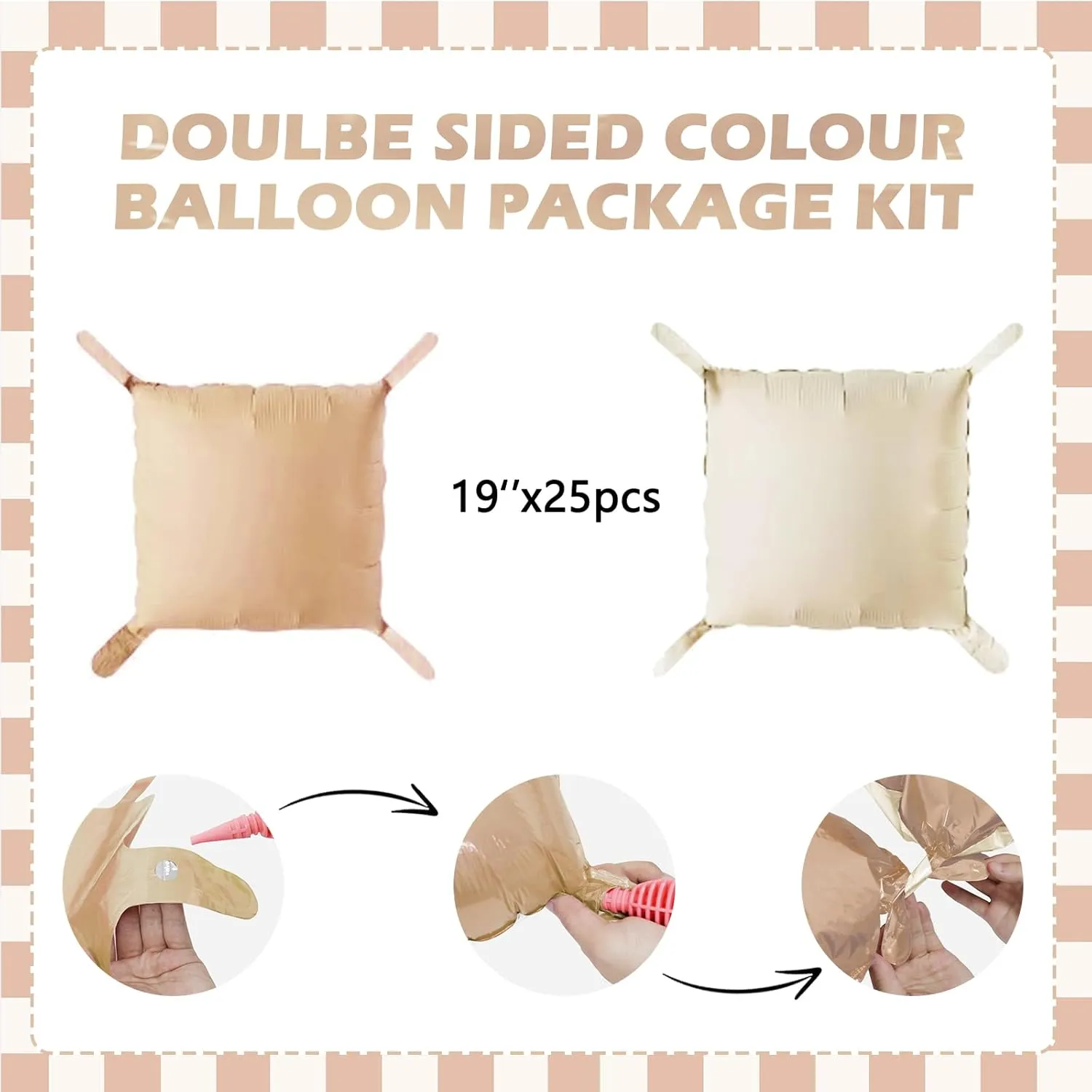 Cream Balloons Wall Tunnel Backdrop Double Sided Khaki Apricot Balloon Arch Garland Kit For Baby Shower Wedding Boho Birthday Party Decoration