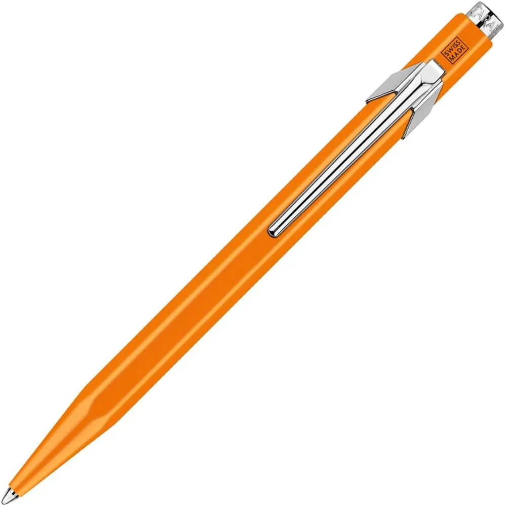 CREATIVE ART MATERIALS Caran D'ache Ballpoint Pen Metal Fluor Orange (849.030)