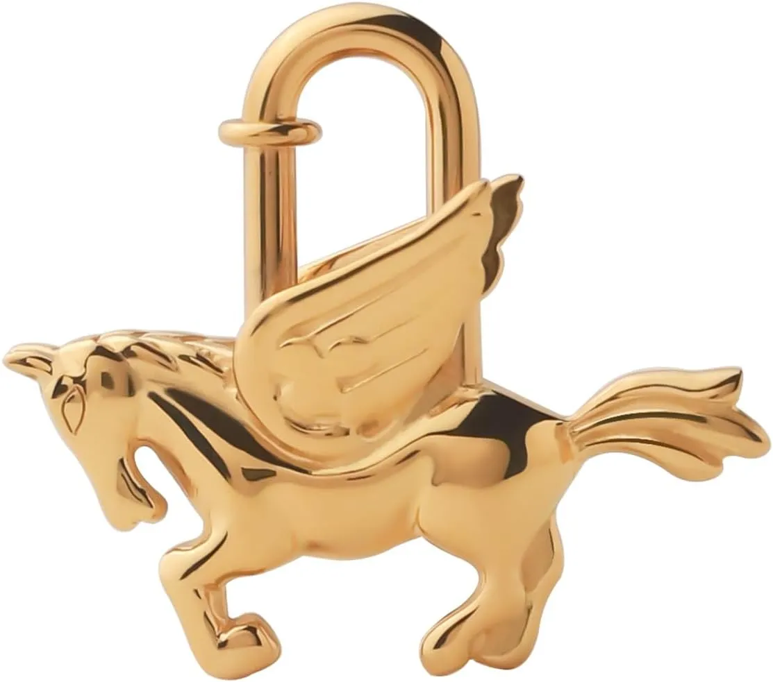 Creative Cute Lovely metal Pegasus Pendant Keychain Gift-For Handbag, Purse,Backpack,Car Keys golden and silvery