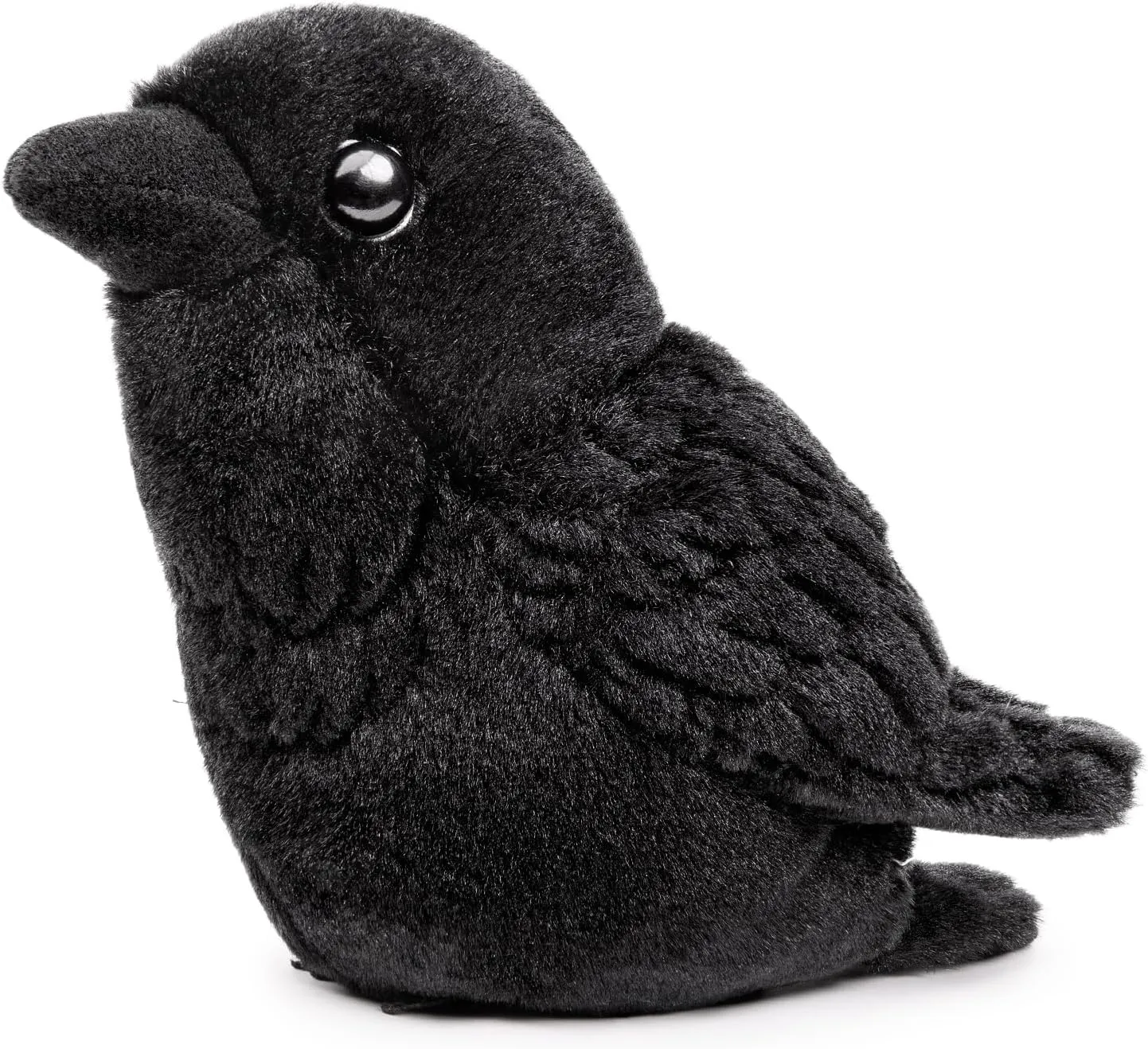 Crow Plush Keychain Toy - Cute Raven Stuffed Animal 5inch, Soft Plush Toy Crow Keyring Pendant Doll, Soft Little Raven Bird Plush Gift for Backpack Handbag Charms