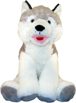 Cuddly Soft 16 inch Stuffed Husky...We Stuff 'em...You Love 'em!