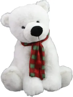 Cuddly Soft 16 inch Stuffed Nanook The Polar Bear. We Stuff Them, You Love Them.