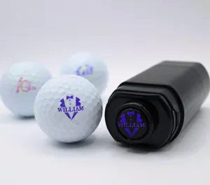 Customized Reusable Golf Ball Stamp, Personalized Detachable Dual-Head Golf Stamper for Personal Use, Self-Inking Alignment Tool, Unique Golf Line Marker, Achieve Accurate Marks