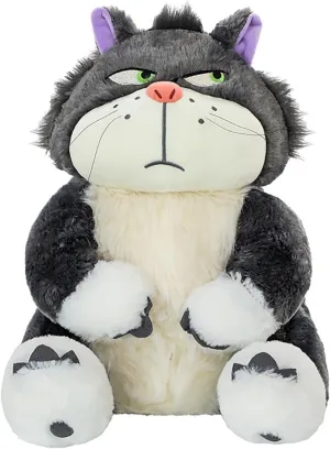 Cute Cat Plush Toy Cinderella's Cat Lucifer Plush Doll Fun Anime Cat Filled Animal Plush Throw Pillow, Birthday for Boys and Girls,15.7in