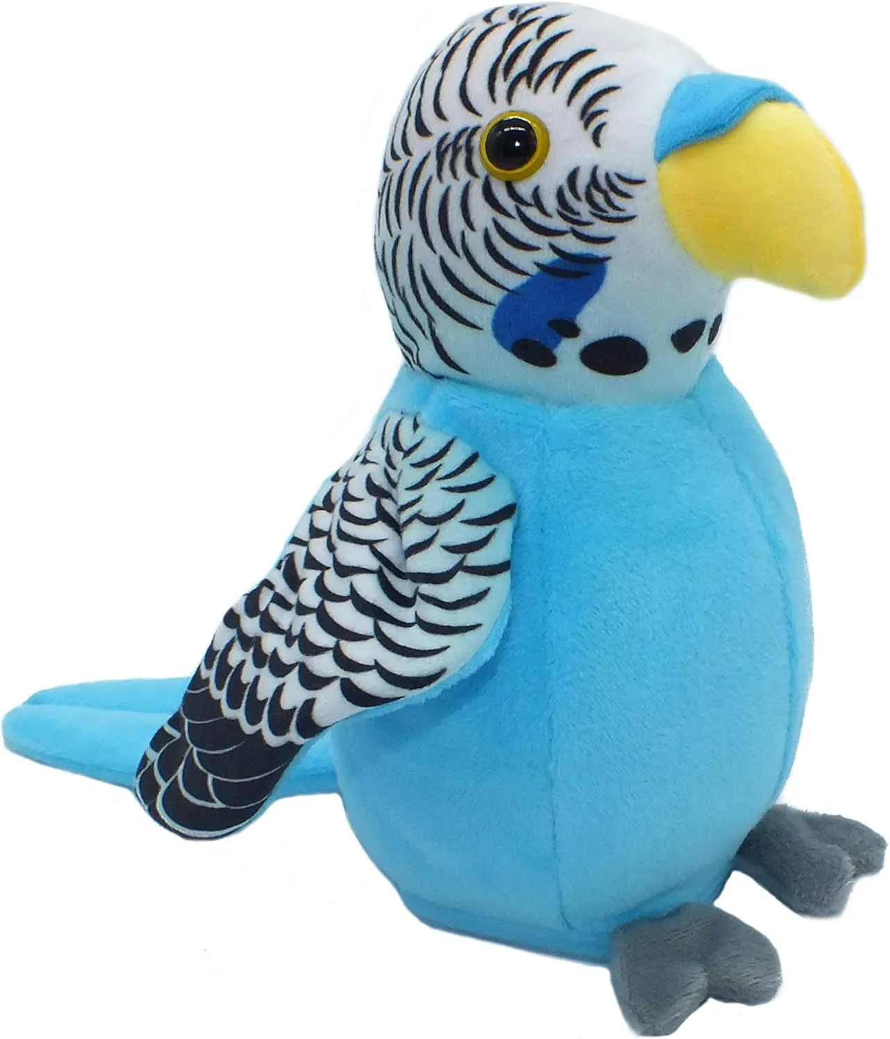 Cute Mimicry Pet Talking Parrot Repeats What You Say Plush Animal Toy Electronic for Boys and Girls, Blue