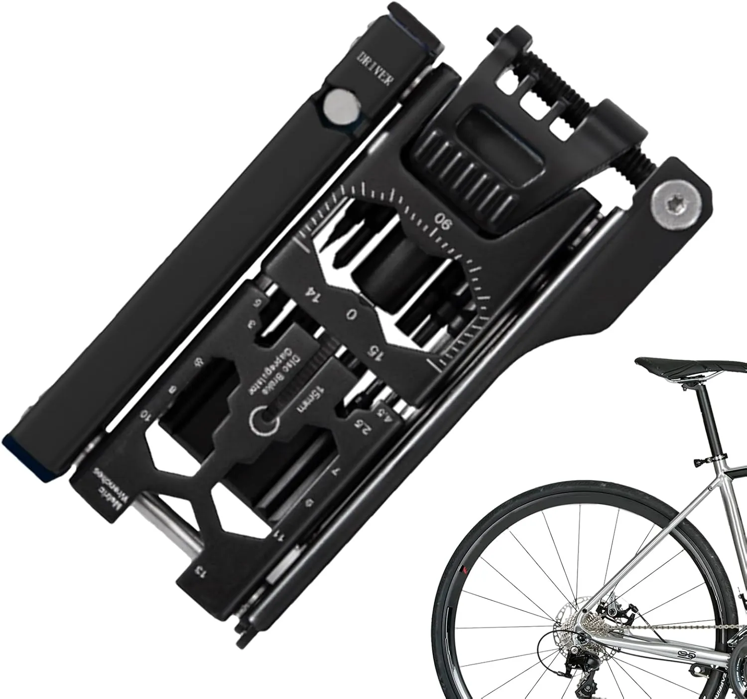 Cycling Repair Screwdriver Kit | Portable Bike Tool Set | 38-In-1 Multifunction Gear With Swappable Bits And Bottle Opener | Handy Outdoor Toolbox For Maintenance Touring Fixes And R